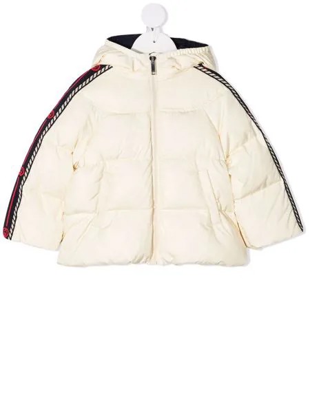 Gucci Kids пуховик с логотипом Interlocking G