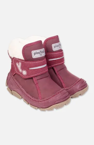 Розовые зимние ботинки для девочки