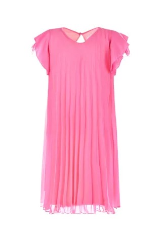 Розовое платье со складками Aletta
