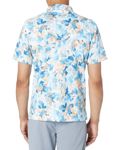 Поло Callaway X-Ray Floral Print Polo, ярко-белый