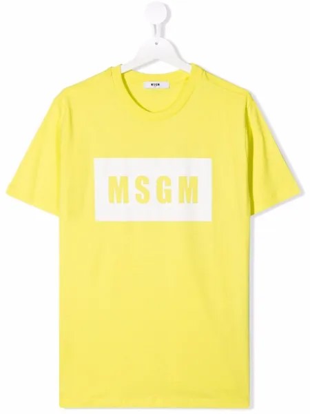 MSGM Kids футболка с логотипом