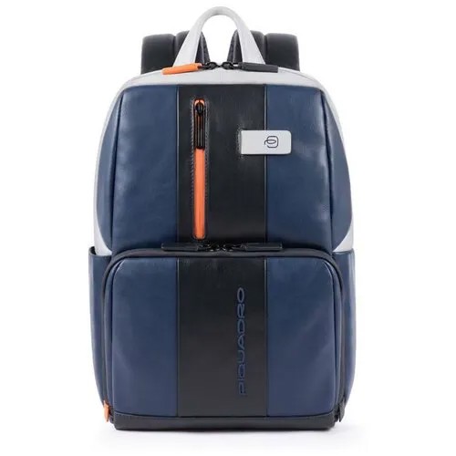 Рюкзак PIQUADRO Urban, фактура гладкая, синий