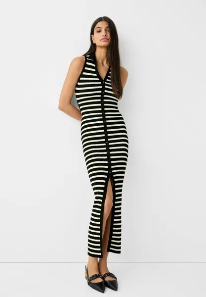 Вязанное платье Bershka, черный