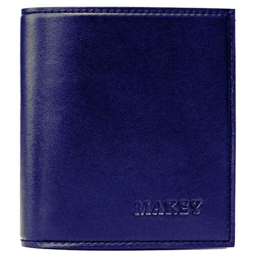 Кожаный кошелек Makey «Big Boy» 122-07-01/2 цвет синий