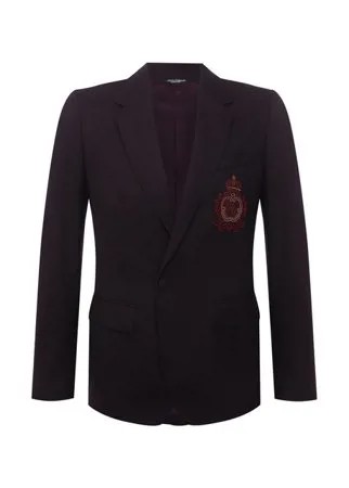 Пиджак из шерсти и шелка Dolce & Gabbana