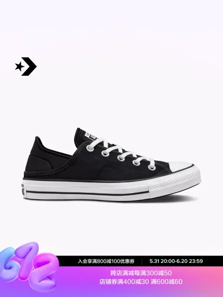 Кеды женские Converse All Star Crush Heel без шнуровки, черный