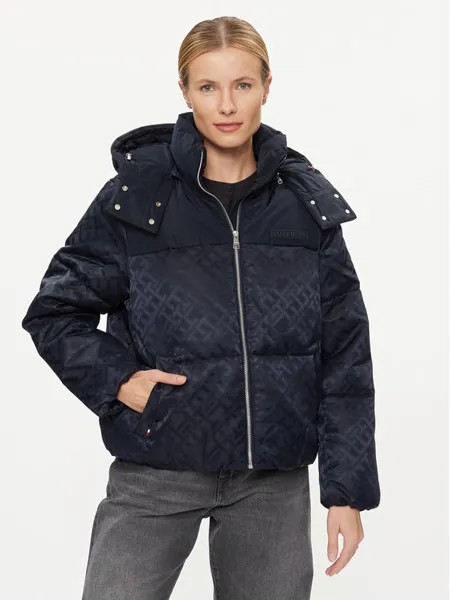 Пуховик стандартного кроя Tommy Hilfiger, синий