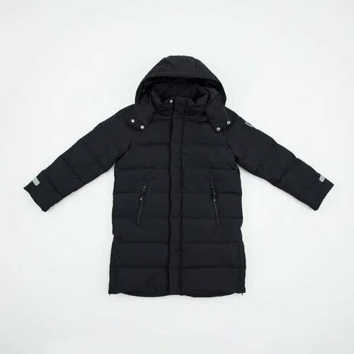 Куртка КОТОФЕЙ, размер 116, черный