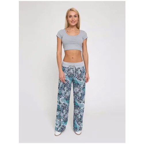 Женские брюки Lunarable, фуксия,голубой,черный, размер 54(3XL)
