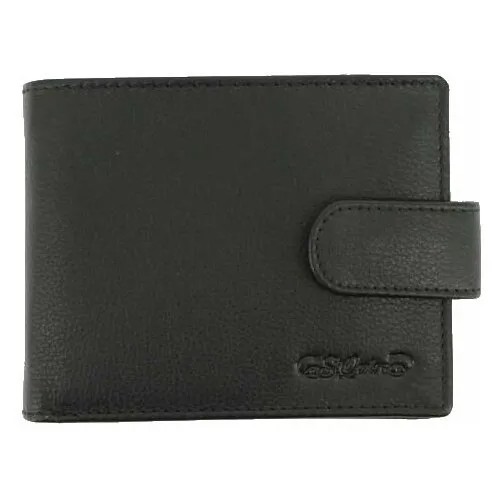 Портмоне S.Quire 4700-BK Soft , горизонтальная, натуральная воловья кожа, черный, наппа, 11,5x9 см