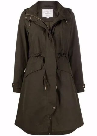 Woolrich пальто с капюшоном и кулиской