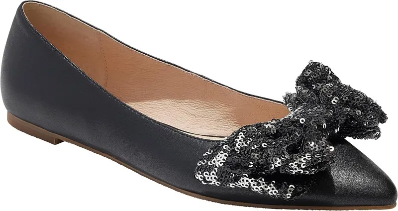 Балетки Debra Ballet - Leather/Sequins Jack Rogers, цвет Black Sparkle