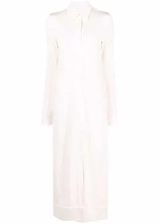 Jil Sander платье-рубашка длины макси