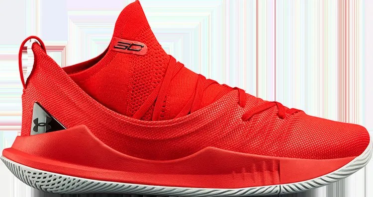 Кроссовки Under Armour Curry 5 Fired Up, красный