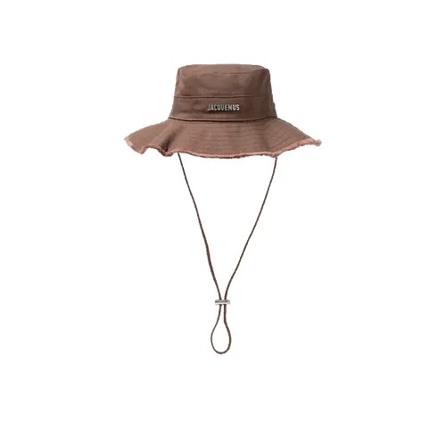Шляпа Jacquemus Le Bob Artichaut Large Brim Bucket Hat, размер S, коричневый