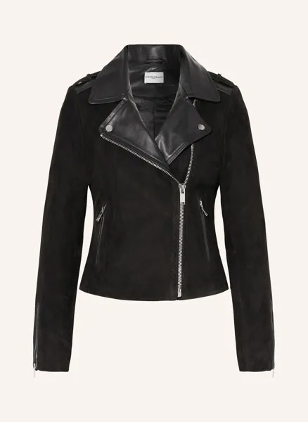 Кожаная куртка Claudie Pierlot, черный