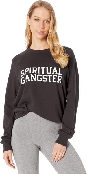 Пуловер старой школы Spiritual Gangster, цвет Vintage Black