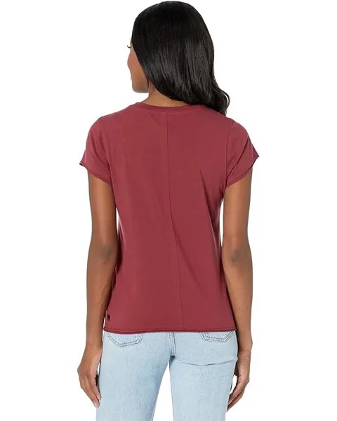 Футболка The Normal Brand Active Puremeso Crew Neck Tee, бордовый