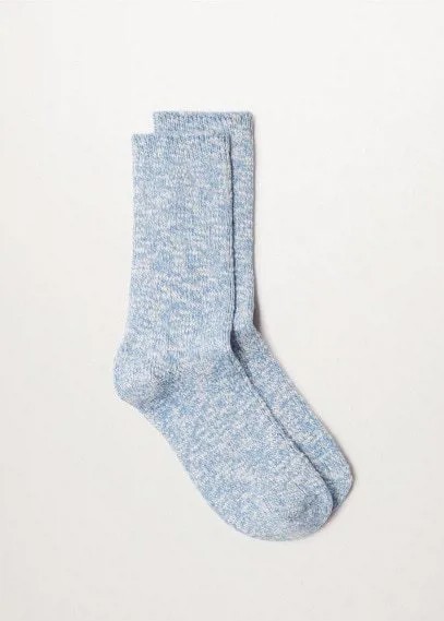 Хлопковые носки в рубчик - Cotton