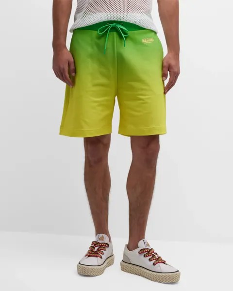 Мужские спортивные шорты с деграде Moschino, цвет Green Multi