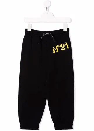 Nº21 Kids спортивные брюки с логотипом