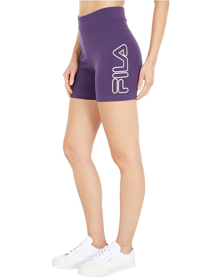 Шорты Fila Beatriz High-Waist Bike Shorts, цвет Gothic Grape/Cadmium Orange/Candy Pink