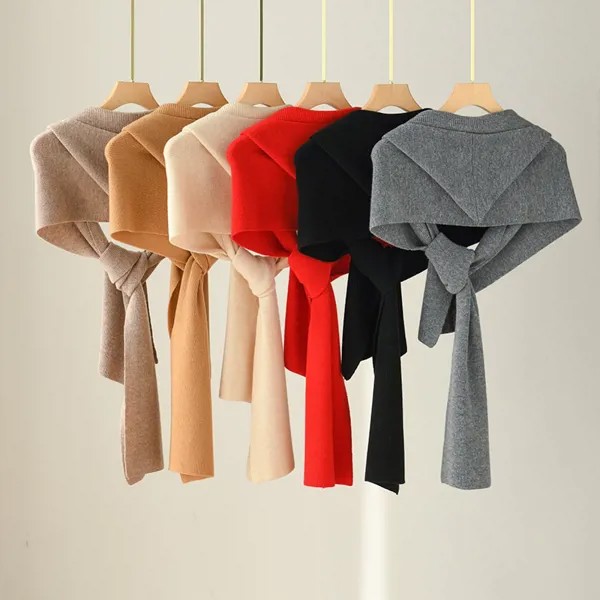 BELIARST 100% Шаль из чистой шерсти женский однотонный защитный шарф для плеч с капюшоном осень-зима теплый вязаный модный шарф
