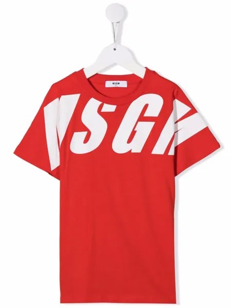 MSGM Kids футболка с логотипом