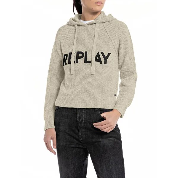Худи Replay DK3560.000.G22726, бежевый