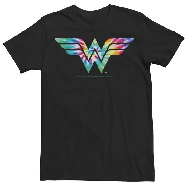 Мужская футболка с логотипом Wonder Woman Tie Dye DC Comics