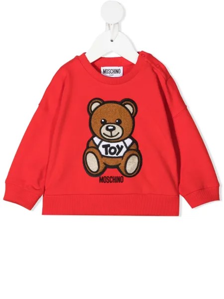 Moschino Kids толстовка с вышивкой