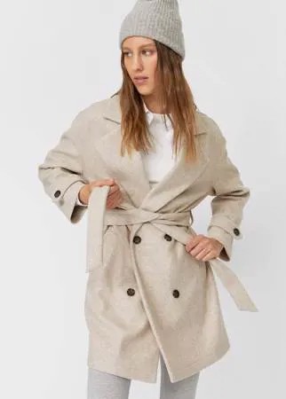 Stradivarius Трикотажный Тренч Цвет Камня Xs
