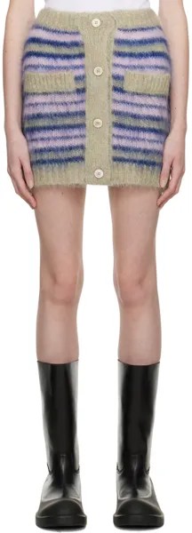 Юбка в разноцветную полоску Marni