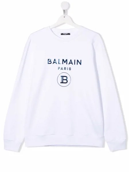 Balmain Kids футболка с логотипом