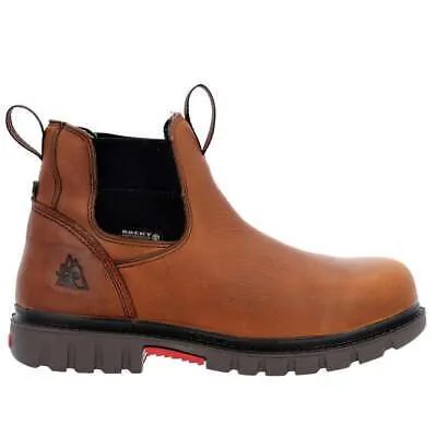 Rocky Worksmart 6-дюймовые водонепроницаемые мужские кроссовки с композитным носком, коричневые рабочие Sa
