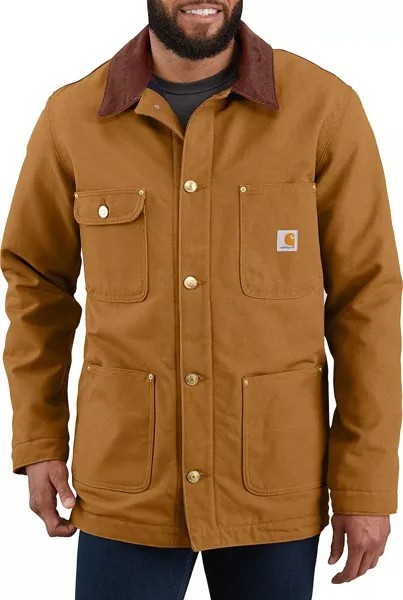 Carhartt Мужское пальто свободного кроя на одеяле с утиной подкладкой для работы по дому