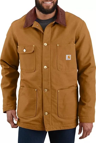 Carhartt Мужское пальто свободного кроя на одеяле с утиной подкладкой для работы по дому