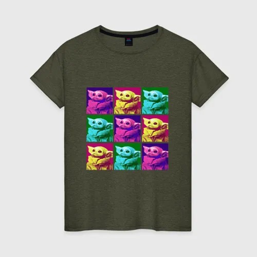 Футболка женская ВсеМайки 2147271 хаки XXXL