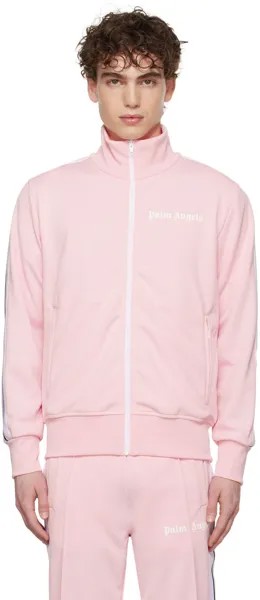 Розовая классическая спортивная куртка Palm Angels