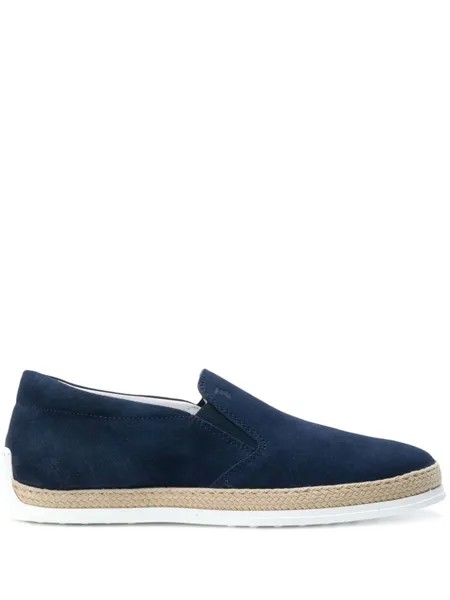 Tod's эспадрильи-слипоны, синий