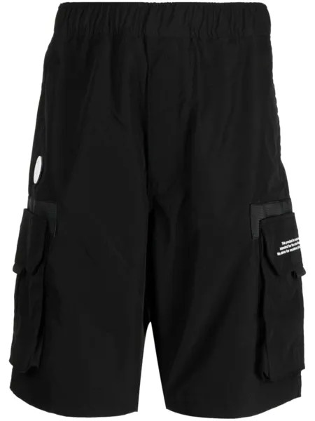 Спортивные шорты с принтом AAPE BY *A BATHING APE, черный