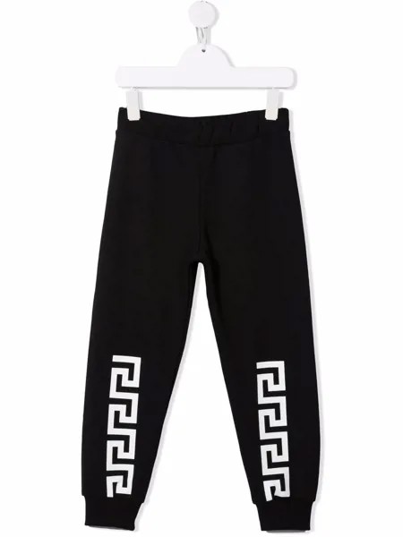 Versace Kids спортивные брюки с логотипом