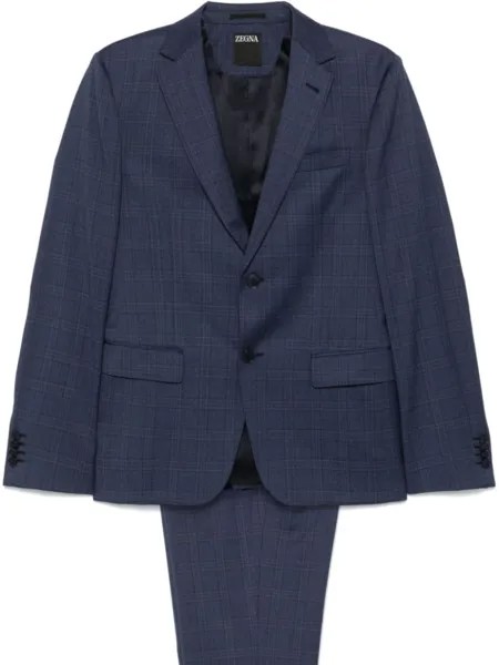 Zegna костюм в клетку, синий