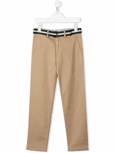 Ralph Lauren Kids прямые брюки чинос с поясом