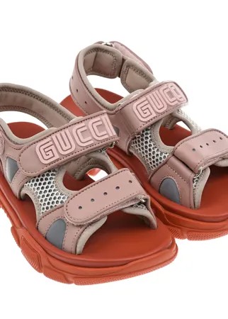 Розовые сандалии с контрастной подошвой GUCCI детские