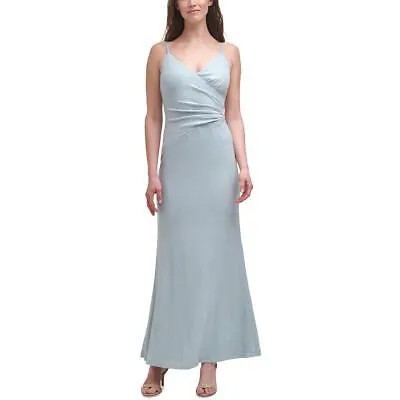 Женское вечернее платье макси цвета синего металлика Eliza J 4 BHFO 8343