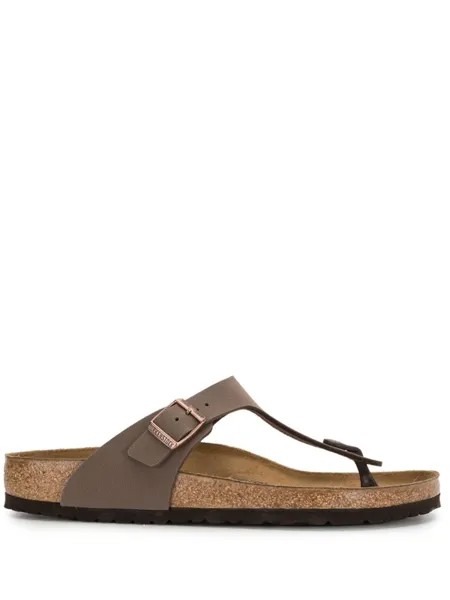Birkenstock шлепанцы Gizeh с Т-образным ремешком, коричневый