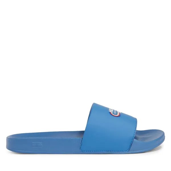 Шлепанцы Tommy Hilfiger Rwb Hilfiger Oly Pool Slide FM0FM05019 Antique Blue C2Y, синий