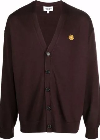 Kenzo кардиган с нашивкой-логотипом