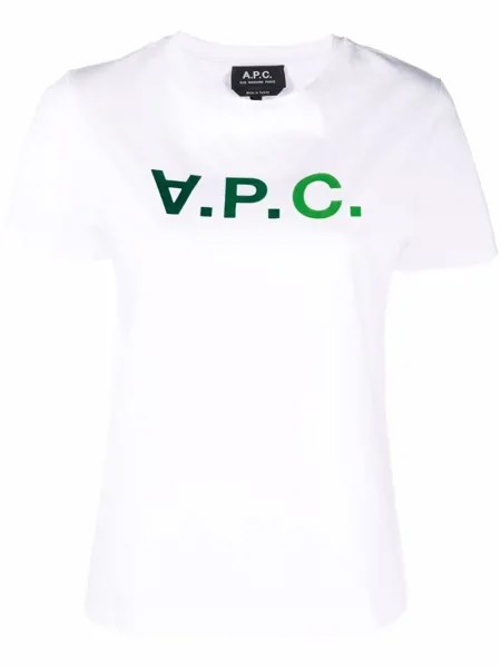 A.P.C. футболка с логотипом